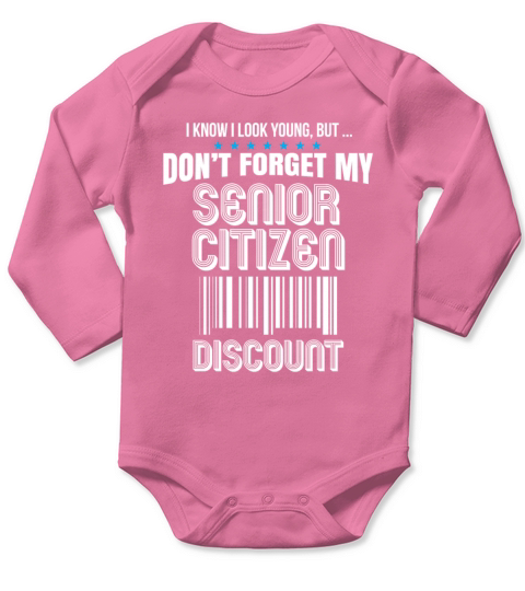 50th Birthday 60th Birthday Gift Senior Citizen Long Sleeve Baby One-Piece