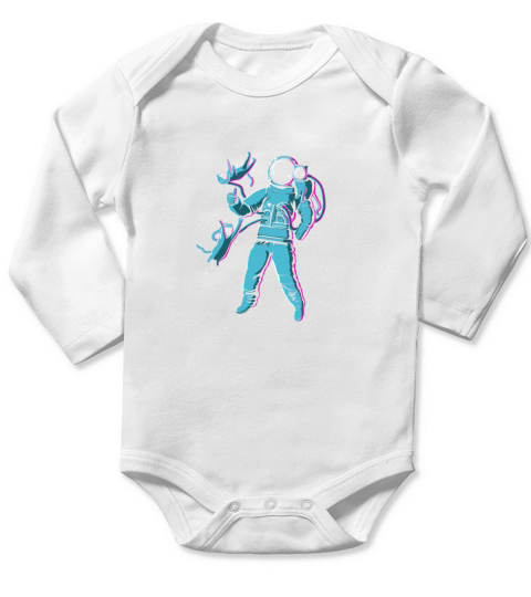 Intergalactic Cat Fancy Enthusiast Long Sleeve Baby One-Piece
