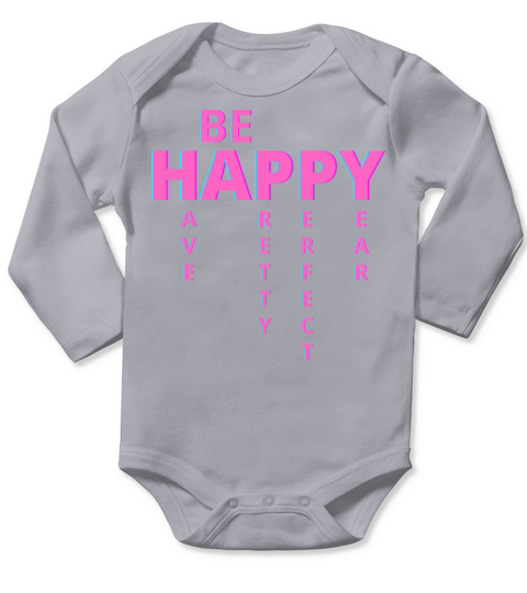 The HAPPY Matrix Long Sleeve Baby One-Piece