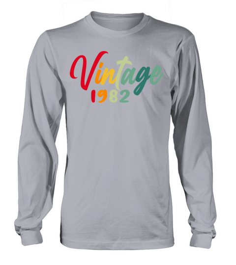 1982 vintage vintage retro birthday gift Long sleeved Unisex