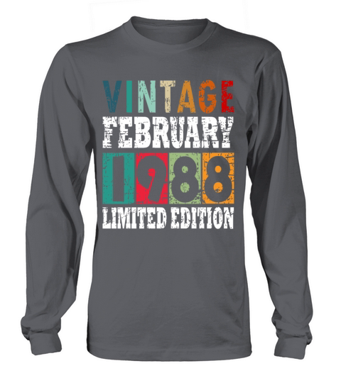 1988 February Vintage Long sleeved Unisex