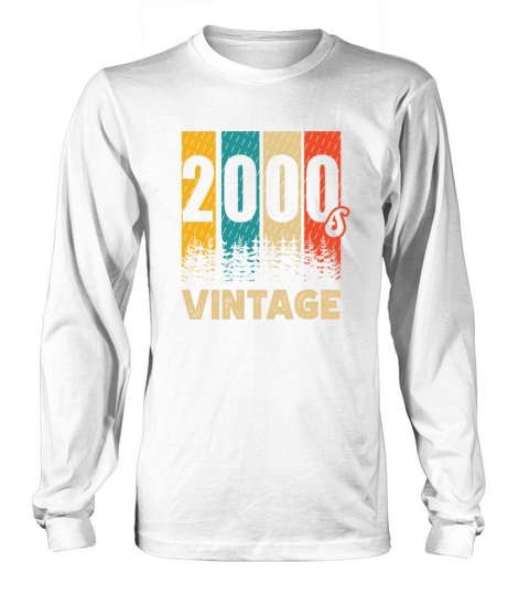 2000s Vintage Decade 2000 Era Millenium Retro Long sleeved Unisex