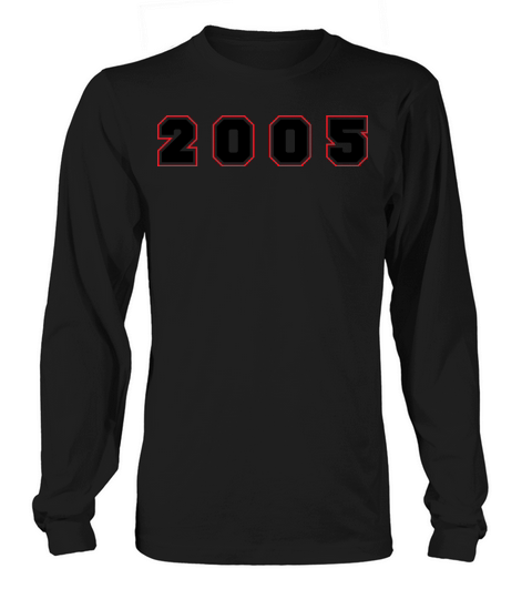 2005 Year Number Long sleeved Unisex