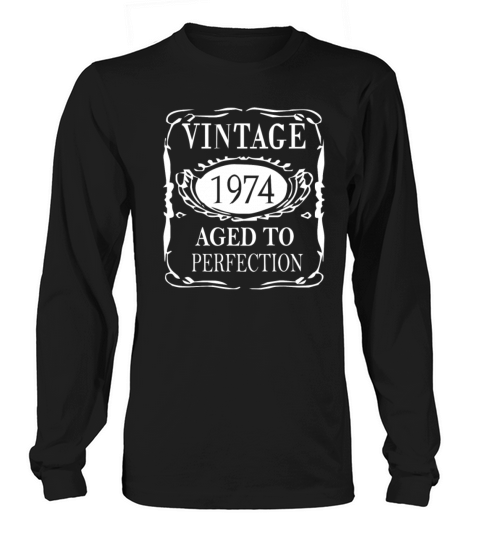 40th Birthday Vintage 1974 Long sleeved Unisex