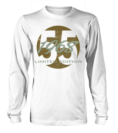 55th birthday men women 55 years 1968 vintage Long sleeved Unisex