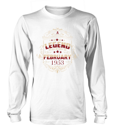 70th Birthday Gifts February 1953 Vintage Long sleeved Unisex