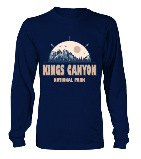 Kings Canyon National Park Vintage Hiking Long sleeved Unisex