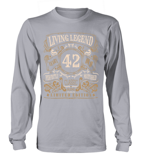 Retro Vintage Birth Whiskey Age 42 Years Old Long sleeved Unisex