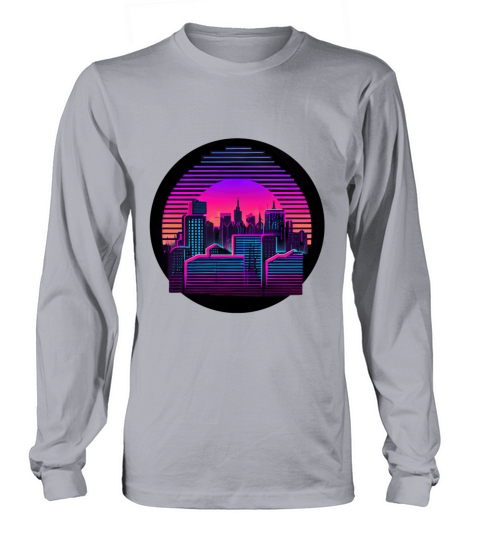 Retrowave Synthwave 80s Design Long sleeved Unisex