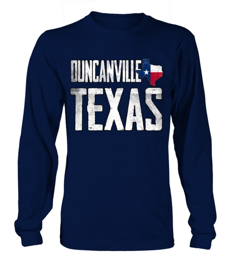 Vintage Duncanville Texas Flag Long sleeved Unisex