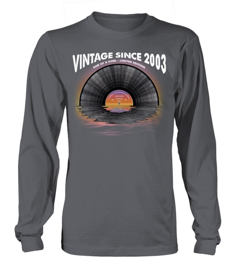 Vintage since 2003 Retro Disco Music Vintage Long sleeved Unisex