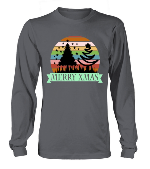 Vintage style Christmas design Long sleeved Unisex