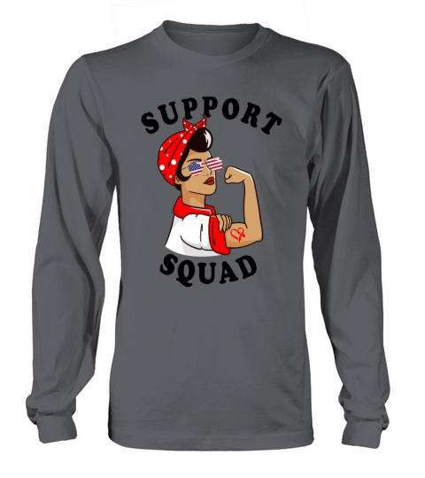 Wear Red Ribbon Heart Disease Awareness Long sleeved Unisex