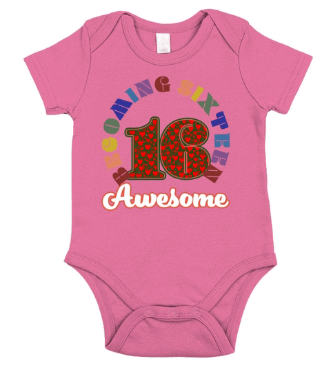 16 yo bday 2 Short Sleeve Baby One-Piece