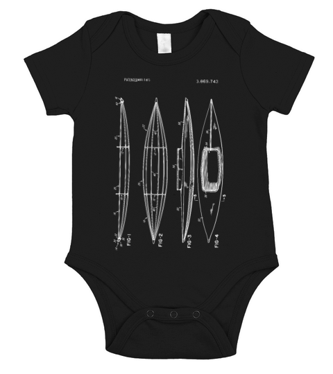 1975 Kayak Patent Design Short Sleeve Baby One-Piece