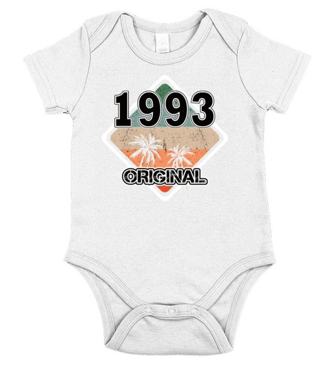 30th birthday vintage 1993 original 1993 Short Sleeve Baby One-Piece