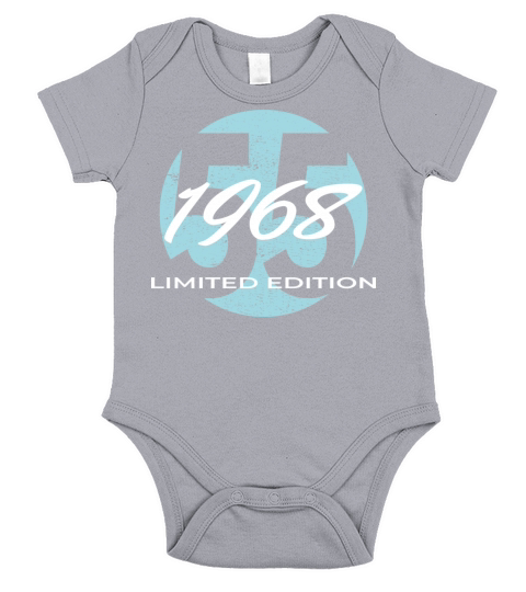 55th birthday men women 55 years 1968 vintage Short Sleeve Baby One-Piece