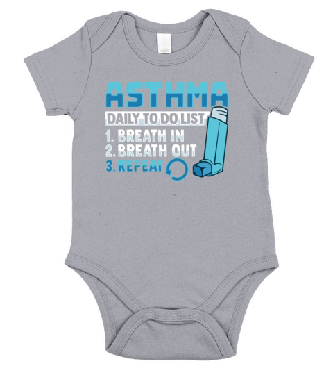 Albuterol Asthma Inhaler Design for an Asthmatic Short Sleeve Baby One-Piece