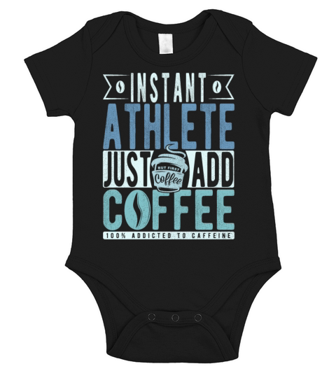 Instant Athlete Just Add Coffee Short Sleeve Baby One-Piece