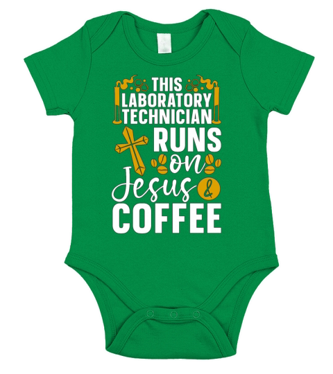 Lab Tech Chemist Laboratory Tech Coffee Technician Short Sleeve Baby One-Piece
