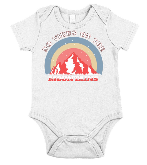 no virus on the montagne Short Sleeve Baby One-Piece