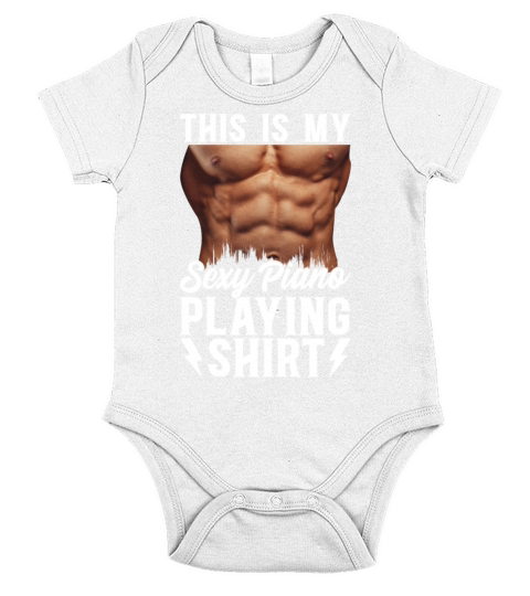 Piano Keyboard Player - This Is My Sexy Piano Play Short Sleeve Baby One-Piece