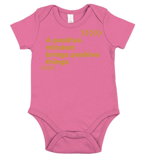 POSITIVE MINDSET POSITIVE THINGS Short Sleeve Baby One-Piece