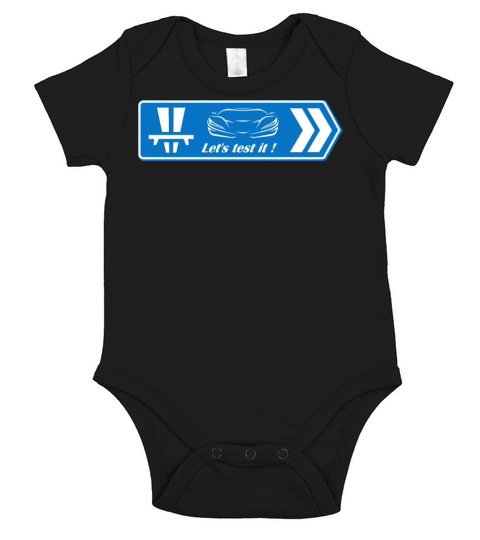 Sportscar lets test it Short Sleeve Baby One-Piece