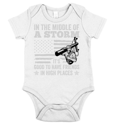 Thank A Lineman Quote Electrical Lineman Short Sleeve Baby One-Piece