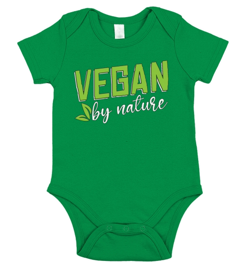Vegan Diet Vegan By Nature Healthy Eating Meatless Short Sleeve Baby One-Piece