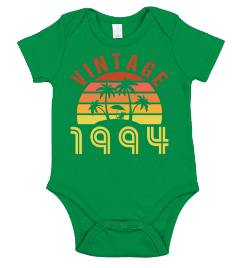 Vintage 1994 Summer Beach for 28th Birthday Short Sleeve Baby One-Piece