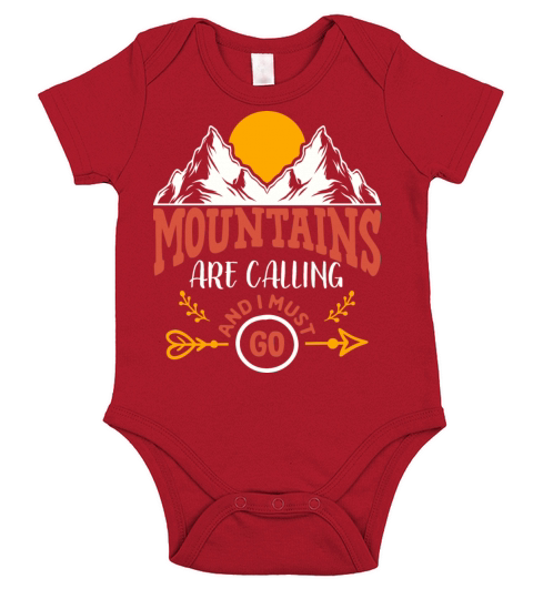 Vintage Mountains Climber Hiker Short Sleeve Baby One-Piece