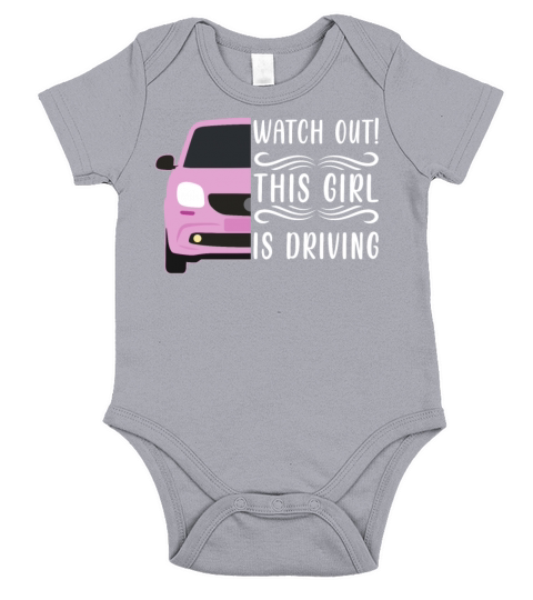 Watch Out This Girl Is Driving - Driving Exam Short Sleeve Baby One-Piece