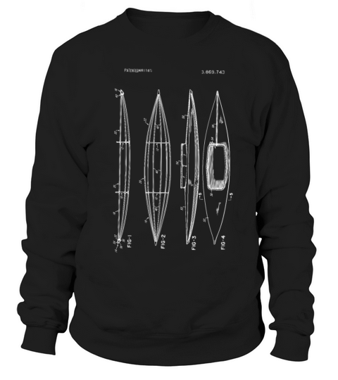 1975 Kayak Patent Design Sweatshirt Unisex