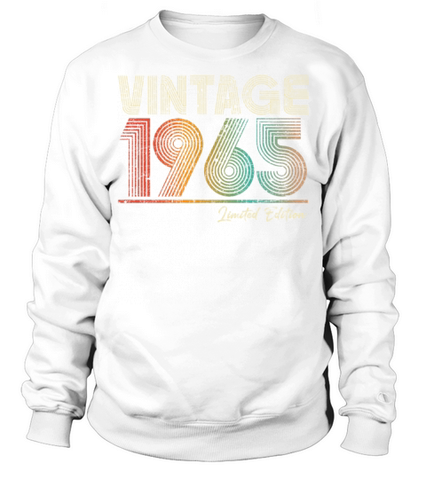 58 Years Old Vintage 1965 58th Birthday Gifts Sweatshirt Unisex