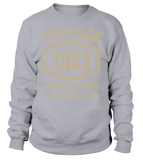 60 Years Vintage 1963 Retro 60th Birthday Sweatshirt Unisex