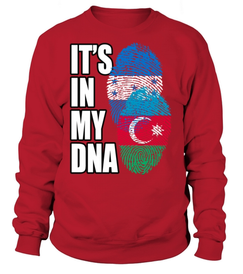Azerbaijani And Honduran Mix Heritage DNA Flag Sweatshirt Unisex