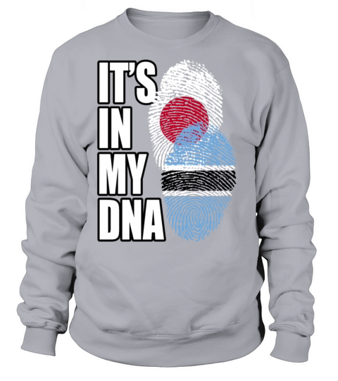 Botswana And Japanese Mix Heritage DNA Flag Sweatshirt Unisex