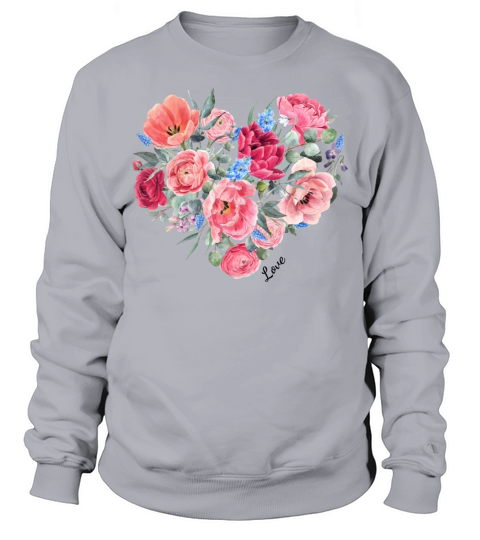 Colorful Cute Flowers Sweatshirt Unisex