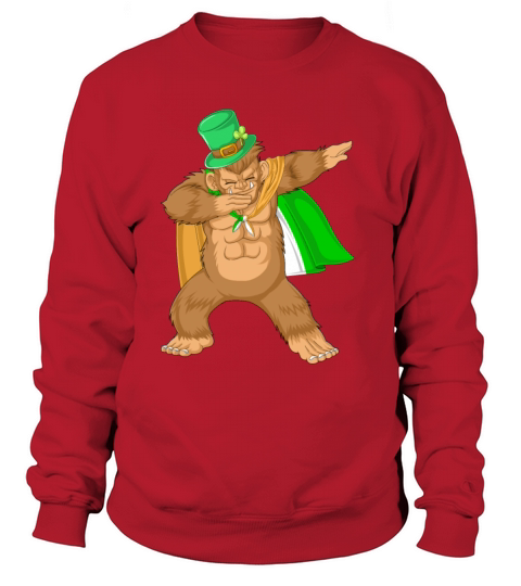 dabbing bigfoot st patricks day Sweatshirt Unisex