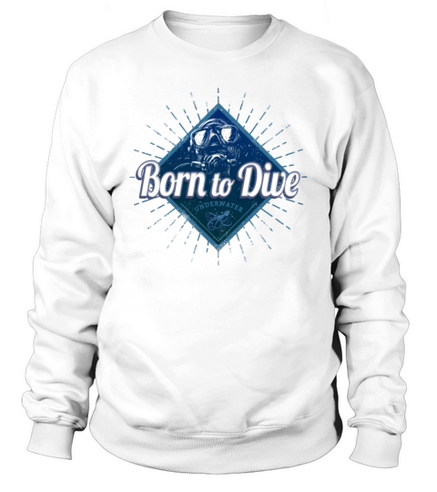 Diver retro Scuba Diving School Vintage Ocean Sweatshirt Unisex