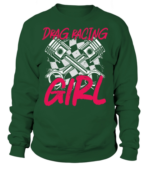 Drag Racing Race Car Girl Vintage Sweatshirt Unisex