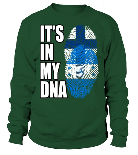 Finland And Honduran Mix Heritage DNA Flag Sweatshirt Unisex