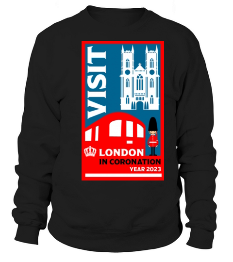 Retro Vintage Inspired British Coronation London Sweatshirt Unisex