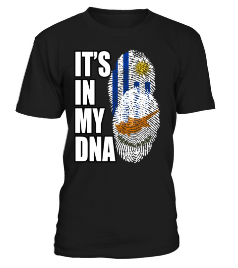 Cypriot And Uruguayan Mix Heritage DNA Flag T-Shirt Unisex