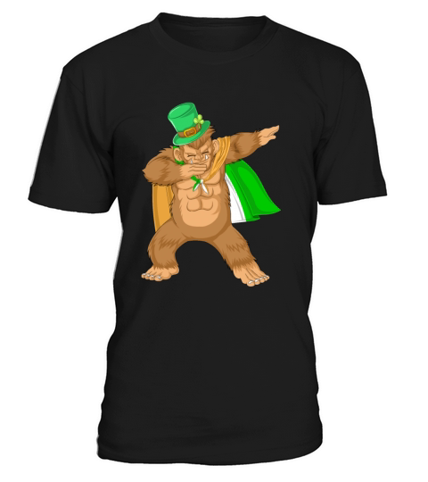 dabbing bigfoot st patricks day T-Shirt Unisex