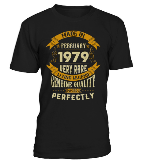 February 1979 Vintage Birthday Present T-Shirt Unisex