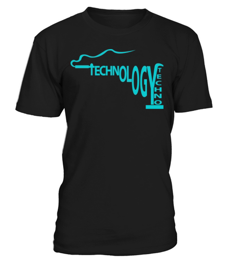 Technology Logo Design Blue T-Shirt Unisex