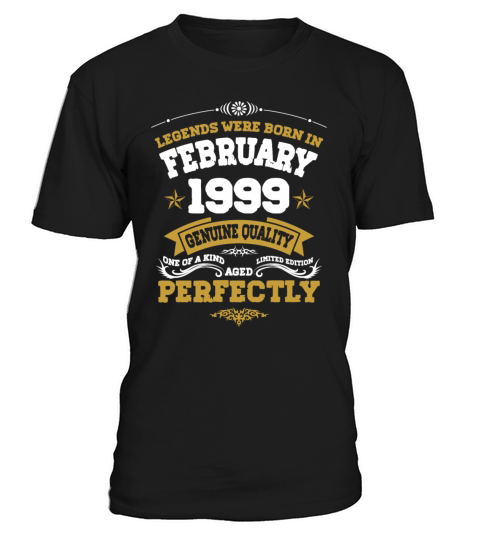 Vintage Aged To Perfection Ferbuary 1999 T-Shirt Unisex