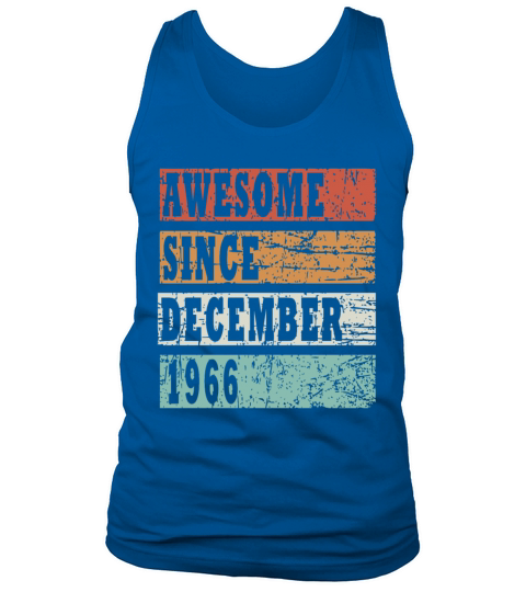 1966 December vintage birthday Tank Top Unisex